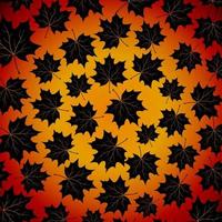 Herbsthintergrund mit Ahornblättern. vektor