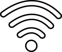 WLAN-Symbol isoliert auf weißem Hintergrund. vektor