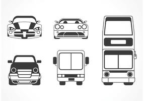 Free Vector Auto Und Bus Silhouette