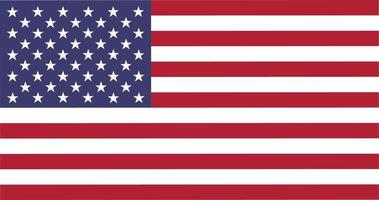 Nationalflagge der USA. Flagge der Vereinigten Staaten von Amerika vektor