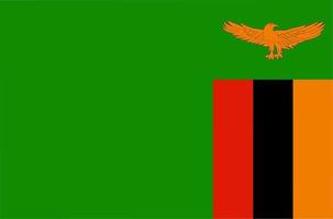 Nationalflagge der Republik Sambia vektor