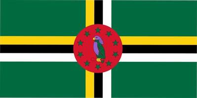 Nationalflagge der Dominikanischen Republik vektor