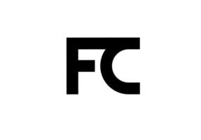 fc cf fc Anfangsbuchstabe Logo vektor