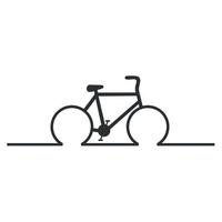 Fahrrad lineare Abbildung vektor