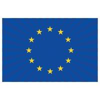 Abbildung der Flagge der Europäischen Union vektor
