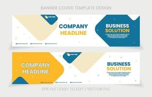 Firmen-Cover-Banner Social-Media-Design vektor