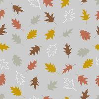 Vektor Musterdesign mit Illustration von Herbstlaub