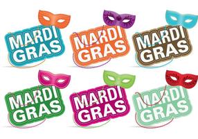 Mardi Gras Masken Vektoren