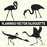 Flamingo-Vektorsilhouetten vektor