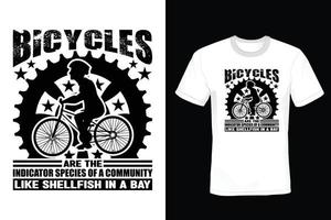 cykel citat t-shirt design, vintage, typografi vektor