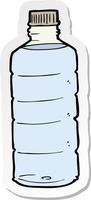 klistermärke av en tecknad vattenflaska vektor