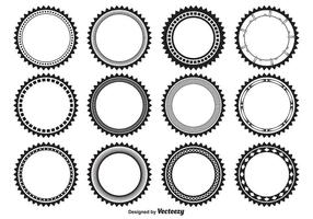 Abzeichen Form Set vektor