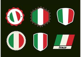 Italienische Abzeichen-Vektoren vektor