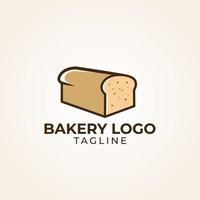 bageri bröd logotyp vektor