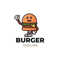 burger logotyp design vektor