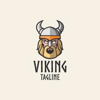 viking head logotyp vektor