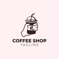 Kaffee-Retro-Logo-Design vektor