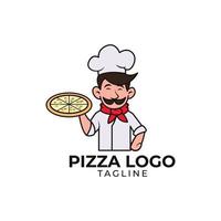 pizza logotyp design vektor