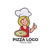 Pizza-Logo-Design vektor