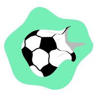 Symbol für explodierenden Fußball. bearbeitbare Vorlagen. perfekt für Sportlogos. isoliert auf weißem Hintergrund. Vektor-Illustration. vektor