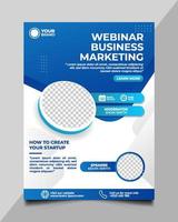 Webinar-Marketing-Poster-Vorlage vektor