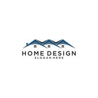 Immobilien-Logo-Vektor-Home-Design-Konzept. vektor