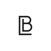 lb- oder bl-Buchstaben-Logo-Design-Vektor. vektor