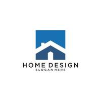 Immobilien-Logo-Vektor-Home-Design-Konzept. vektor