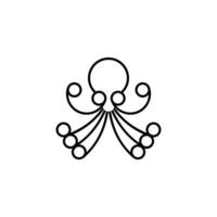 bläckfisk logotyp design vektor illustration.