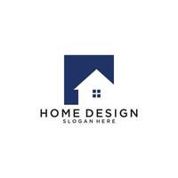 Immobilien-Logo-Vektor-Home-Design-Konzept. vektor