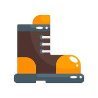 Symbol für den flachen Stil des Stiefels. Vektorillustration für Grafikdesign, Website, App vektor