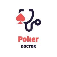 Poker-Doktor-Logo vektor