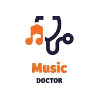 musik doktors logotyp vektor