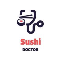 Sushi-Arzt-Logo vektor