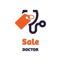Verkauf Arzt-Logo vektor