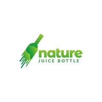abstrakt grön flaska snabb färsk drink logotyp design vektor grafisk symbol ikon illustration kreativ idé