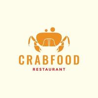orange krabbe einfache moderne logo design vektorgrafik symbol symbol illustration kreative idee vektor
