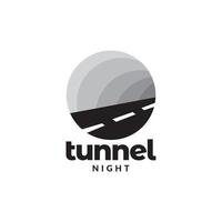 minimale tunnelstraße weg logo design vektorgrafik symbol symbol illustration kreative idee vektor