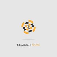 logotyp för försäkringsbolag enkel färg orange linje elegant linje trendig vektor