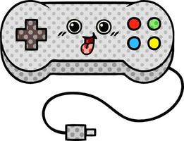 Cartoon-Gamecontroller im Comic-Stil vektor