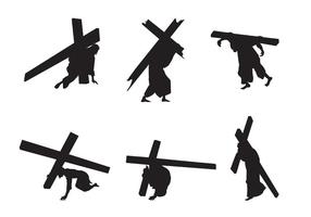 Vektor Jesus Silhouetten