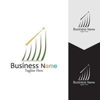 Business Marketing und Finanzen Vektor-Logo-Konzept-Template-Design vektor