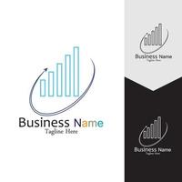 Business Marketing und Finanzen Vektor-Logo-Konzept-Template-Design vektor