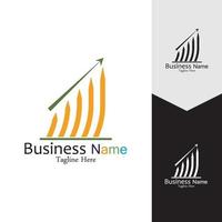 business marknadsföring och finans vektor logotyp koncept malldesign