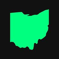 Ohio-Karte illustriert vektor