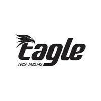 bokstaven e eagle head logotyp koncept för affärsföretag. vektor