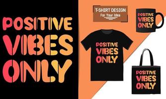 gute stimmung nur du bist genug positive stimmung motivierendes poster, motivierendes zitat, texttypografie-design-vektorvorlage für t-shirt, premium-t-shirt-design vektor