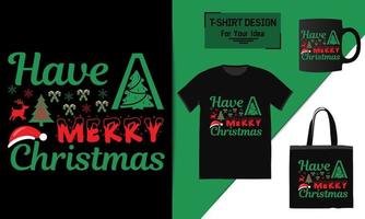 citat av text för jul-t-shirt, design för jul-t-shirt, typografivektor en mugg och rolig jul redo för tryck vektor