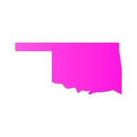 Oklahoma-Karte illustriert vektor