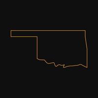 Oklahoma-Karte illustriert vektor